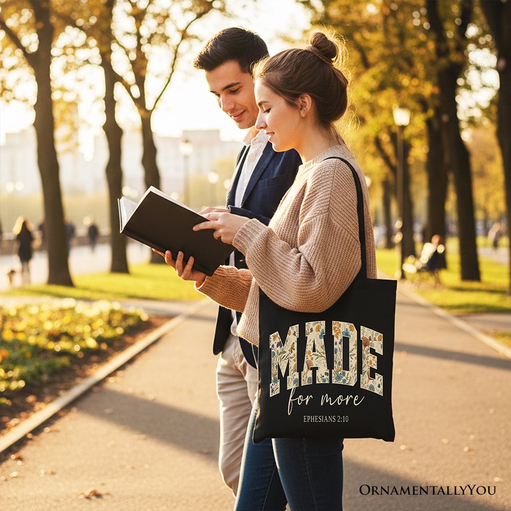 Made For More Ephesians 2:10 Canvas Tote Bag