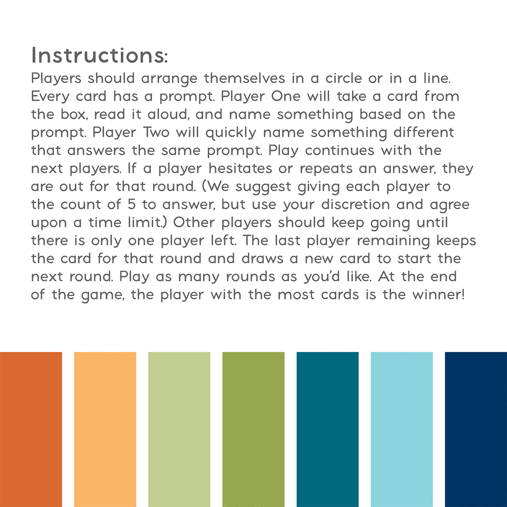 Gratitories Family Game