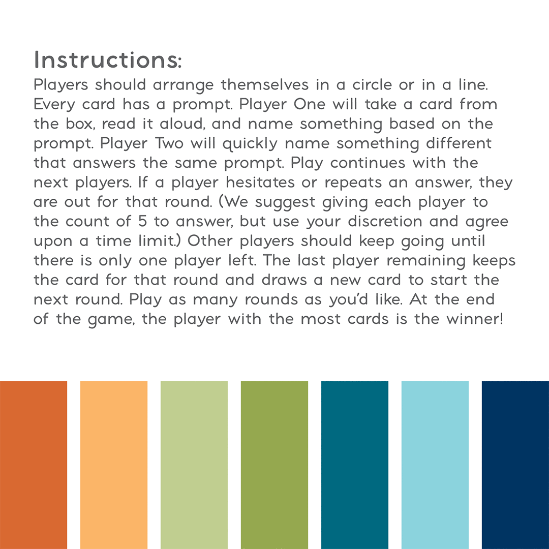 Gratitories Family Game