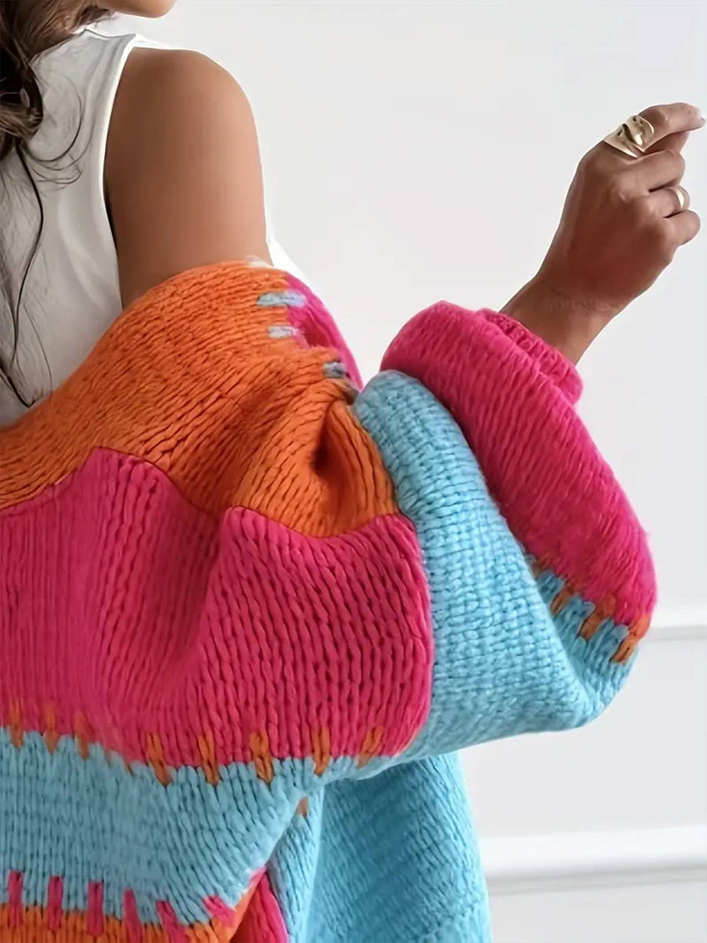 Spring Vibes Lantern Sleeve Cardigan