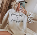 Strong Coffee & Strong Faith Crewneck