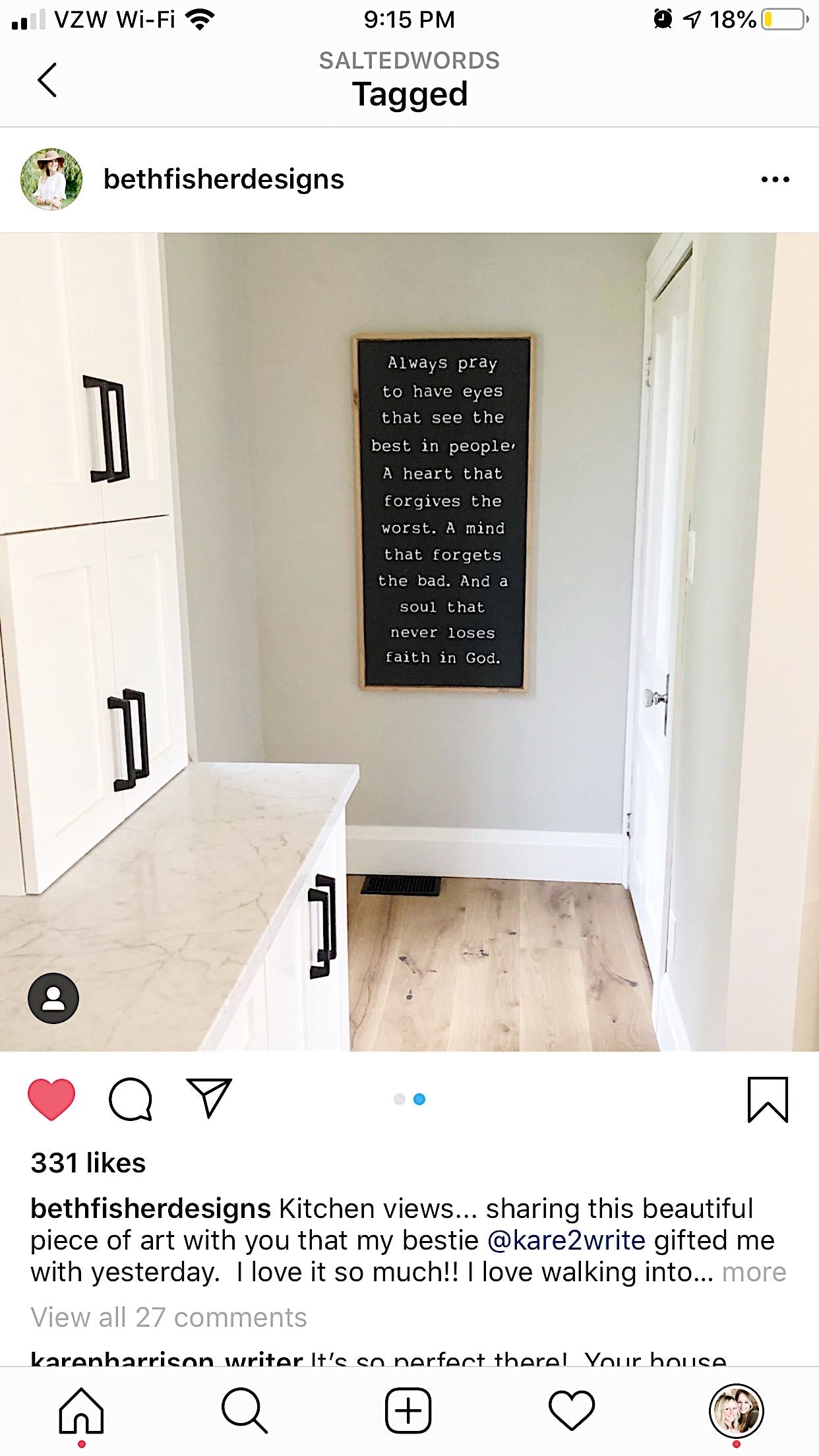 Always Pray Framed Wood Wall Art